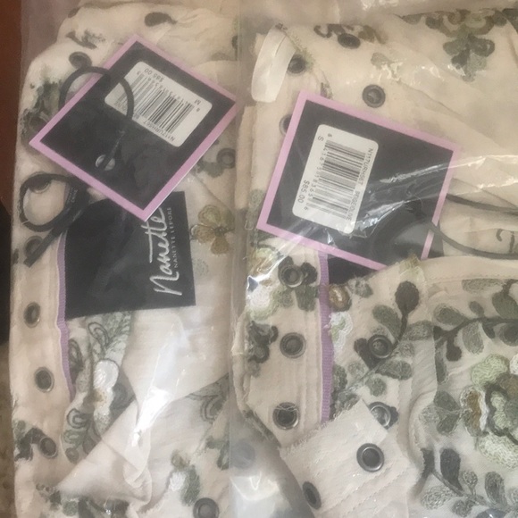 Nanette Lepore Beige/Olive embroidered tank - Picture 4 of 8